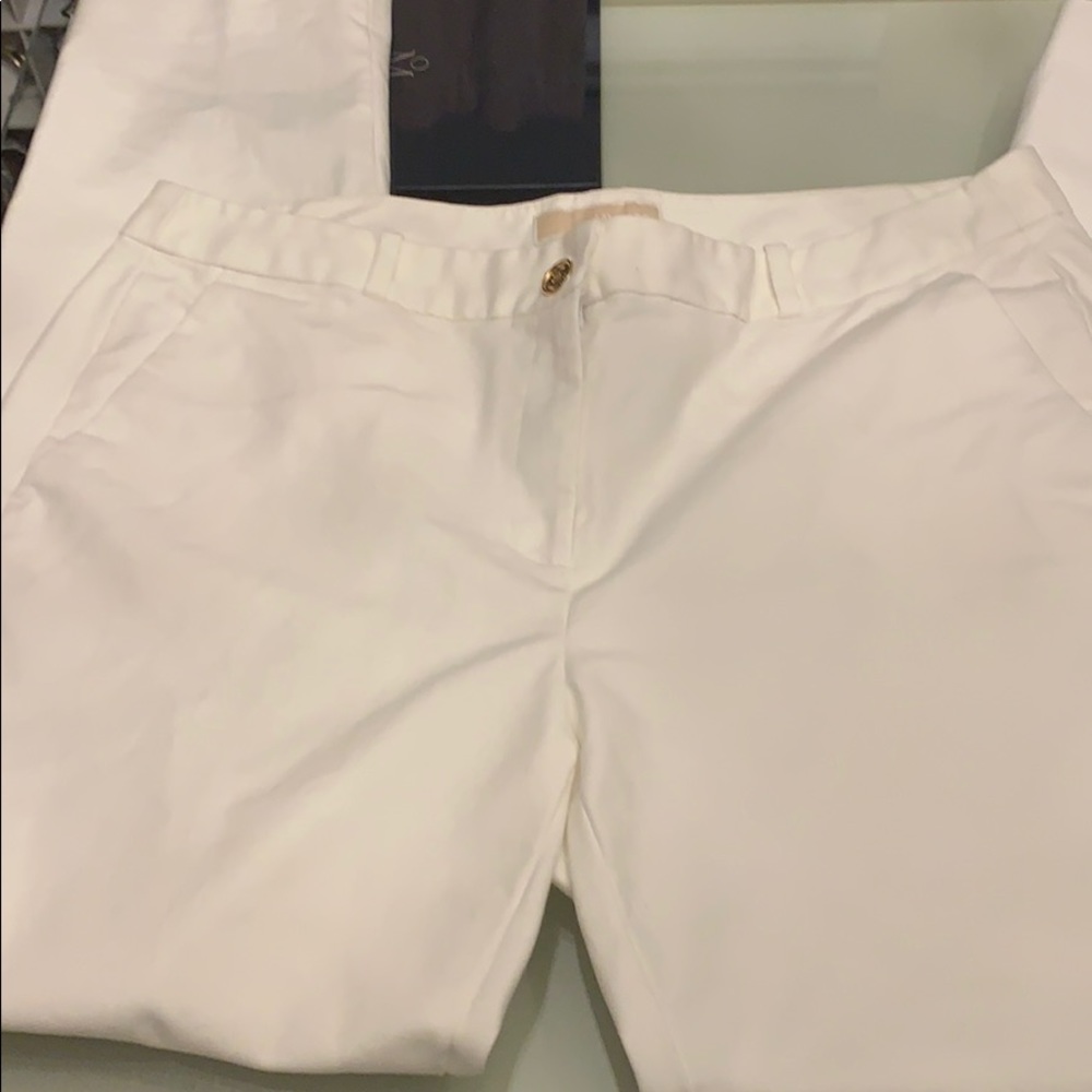 MICHAEL Michael Kors White Cropped Pants